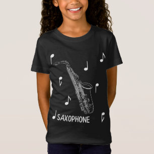 Musik notersaxofonT-tröja T Shirt