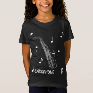 Musik notersaxofonT-tröja T Shirt