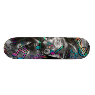 Musik noterSkateboard Mini Skateboard Bräda 18,5 Cm