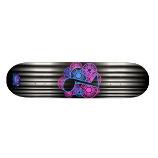 Musik noterskateboard old school skateboard bräda 21,6 cm
