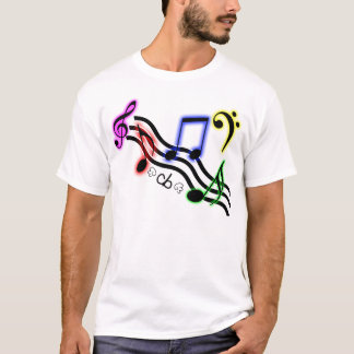 Musik noterskjorta t shirt