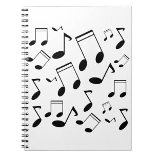 Musik notersvart anteckningsbok