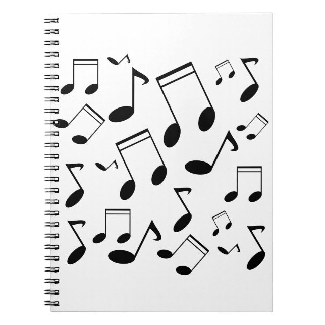 Musik notersvart anteckningsbok (Framsidan)