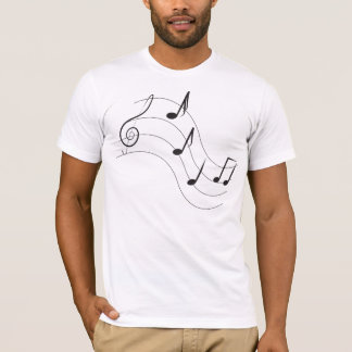 Musik notert-skjorta tee