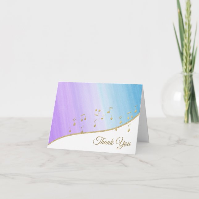 Musik notertack tack kort (Framsida)