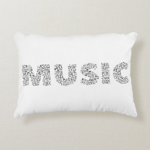 Musik notertypografimusik prydnadskudde