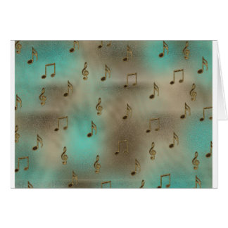 Musik och anteckningar hälsningskort