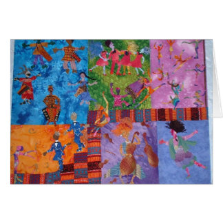 Musik och dansen skolar hälsningskort