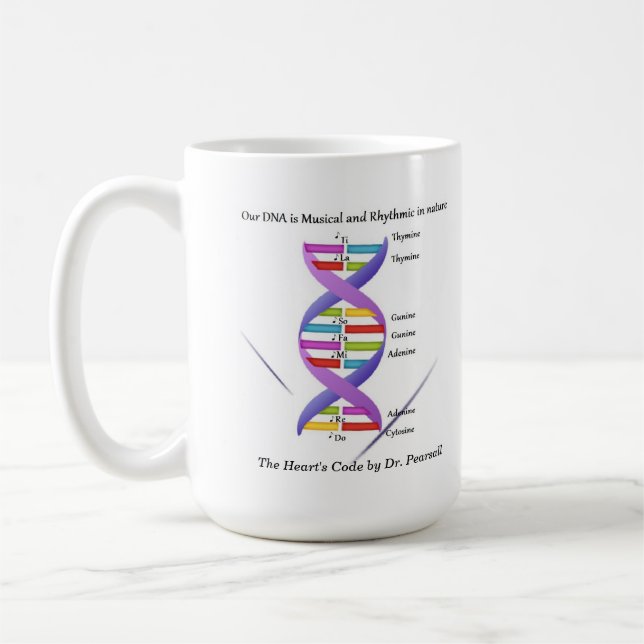 Musik och DNA-mugg Kaffemugg (Vänster)