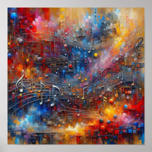 MUSIK OCH FÄRG POSTER (Framsidan)
