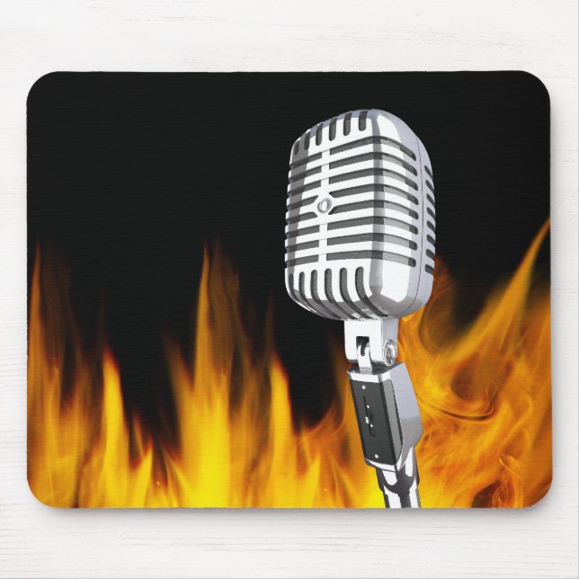 musik och flammar musmatta (Framsidan)