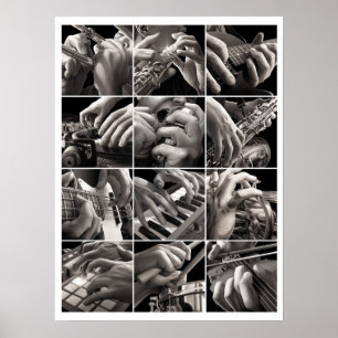 Musik och Händer Poster