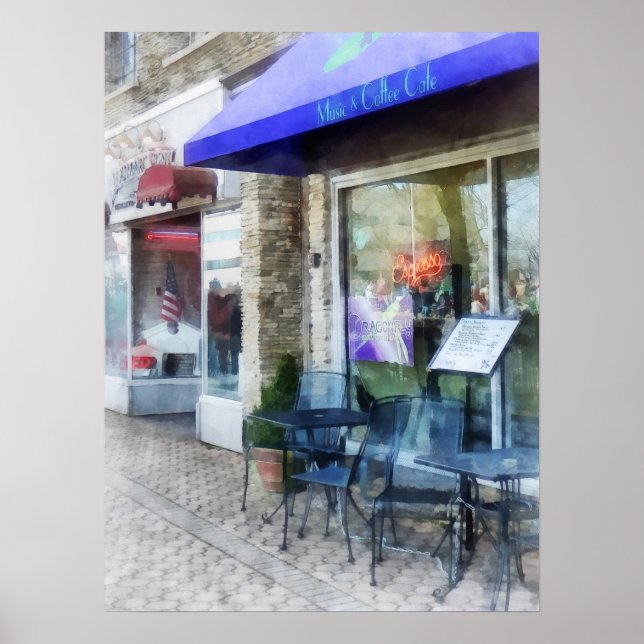 Musik- och kaffekafett poster (Framsidan)