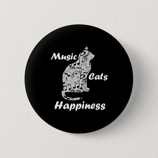 Musik och katter är snabbcitat knapp (Framsida)