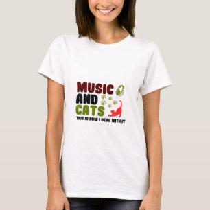 Musik och katter t shirt