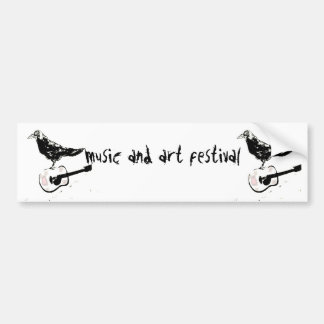 musik- och konstfestival bildekal