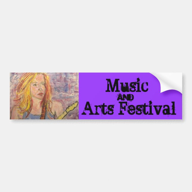 Musik- och konstfestival bildekal (Framsidan)