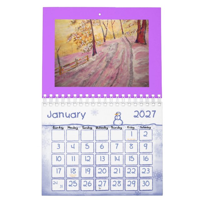 musik och landskap kalender (Jan 2027)