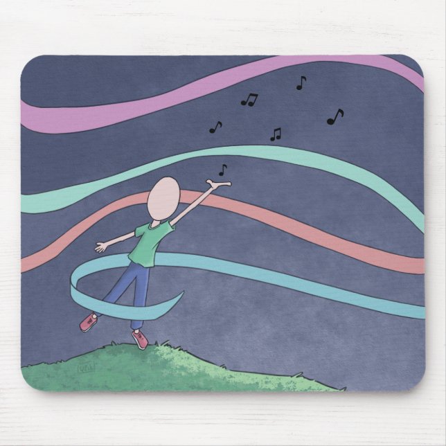 Musik och Melody Mouse Pad Musmatta (Framsidan)