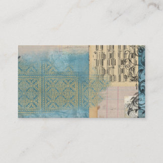 Musik- och mönsterCollage Visitkort