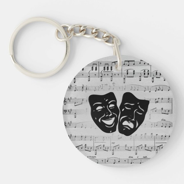 Musik- och teatermasker i silver (Framsidan)