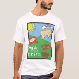 Musik ökar hörnen tee shirt
