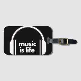Musik om Liv Resväskemärke Bagagebricka