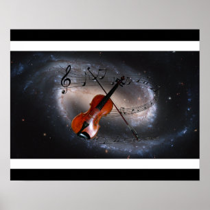Musik över Spiral Galaxy ~Violin ~ Poster