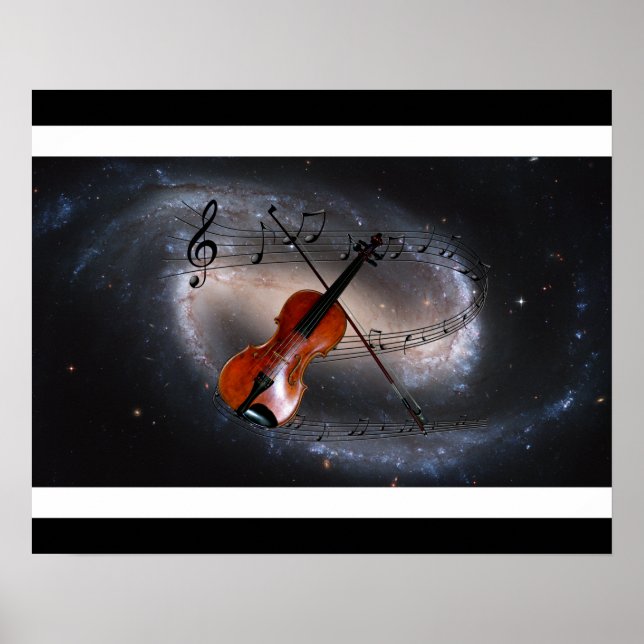 Musik över Spiral Galaxy ~Violin ~ Poster (Framsidan)