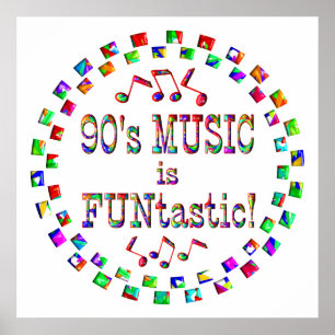 Musik på 90-talet är FUNtastic Poster