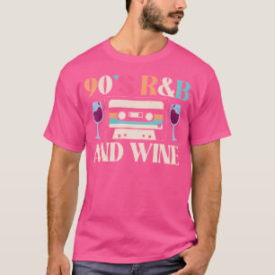 Musik på 90s RB Älskare och Vin T Shirt