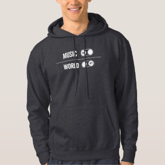 Musik på, Av - Funkyns kyllägesdesign Hoodie