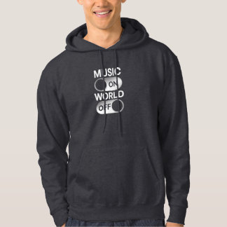 Musik på, Av - Funkyns kyllägesdesign Hoodie