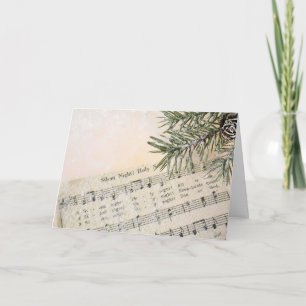 Musik på Jul Sång i snö Helgkort