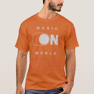 Musik På Världen Av för musikälskare DJs Musiker T Shirt