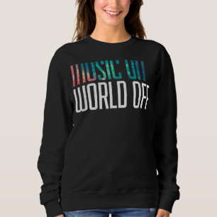 Musik på världssidan av idéer Musik Djs Musician T Shirt