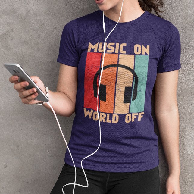 Musik på World Off Musician Music Älskare T Shirt (Skapare uppladdad)