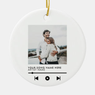 Musik par Sång jul i Kärlek Julgransprydnad Keramik