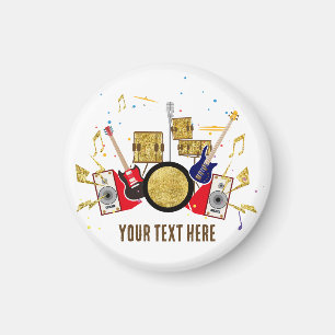 Musik party guitar drum set musical magnet
