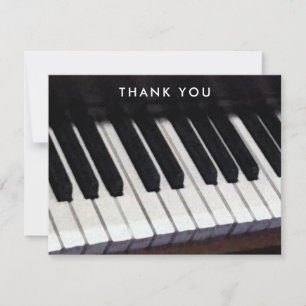 Musik Piano Tack Kort