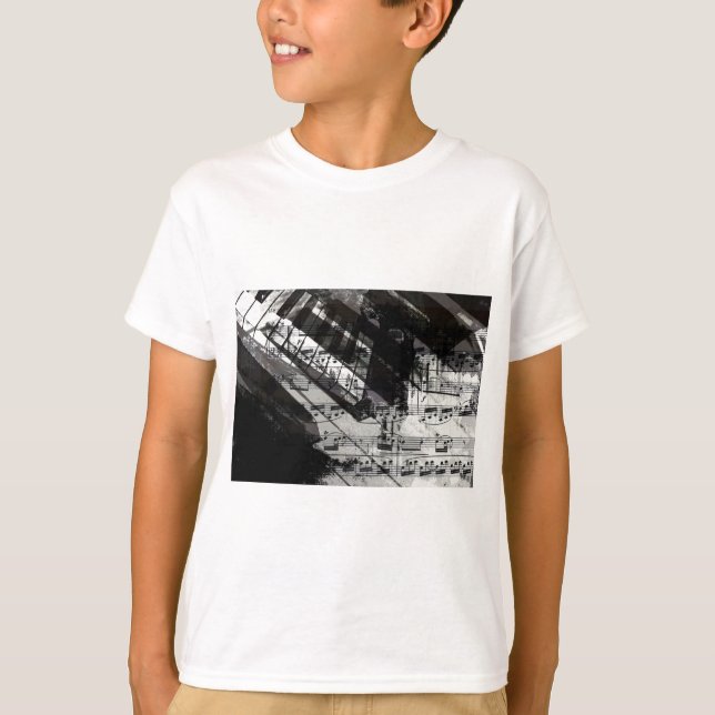 musik pianodekor (10) t shirt (Framsida)