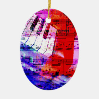 musik pianodekor (11) julgransprydnad keramik