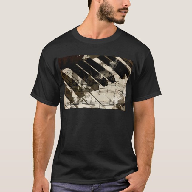 musik pianodekor (2) .jpg t-shirt (Framsida)