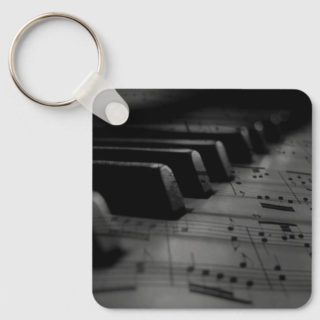 Musik Pianotangenter Nyckelring (Framsida)