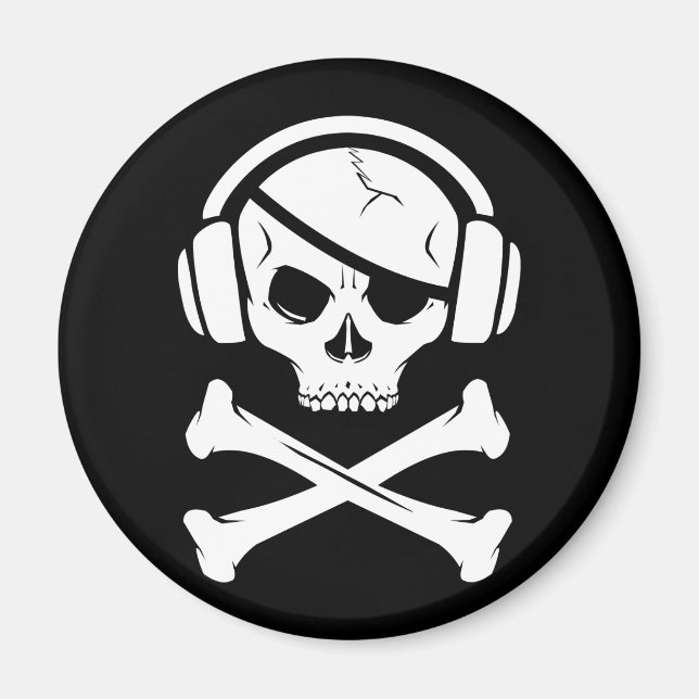 Musik Pirat Piracy anti-riaa-ikon Magnet (Framsidan)