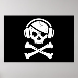Musik Pirat Piracy anti-riaa-ikon Poster