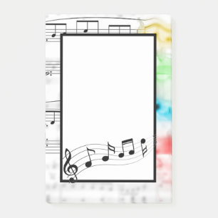 Musik Post-it Block
