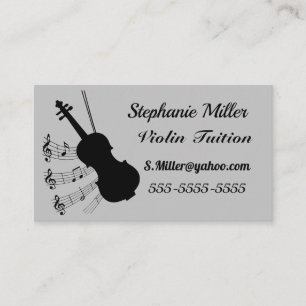 Musik-Professionell. Violin. Visitkort