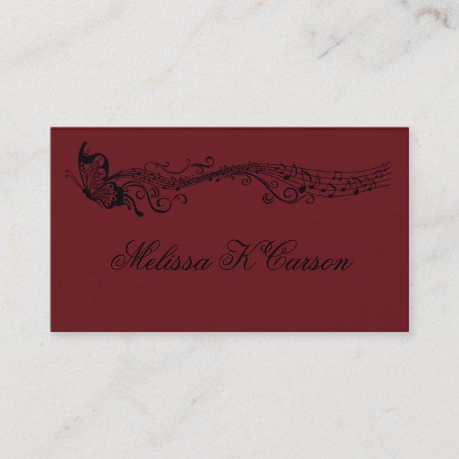 Musik profilerar kortet visitkort (Framsida)