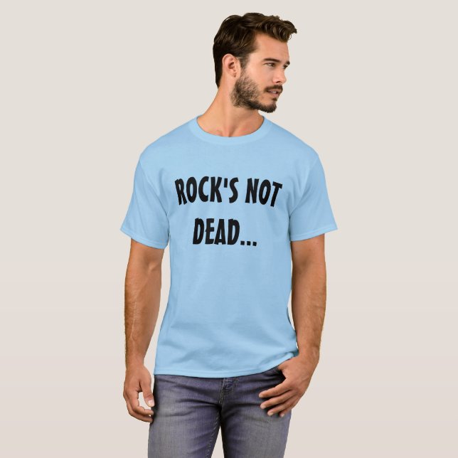 Musik Rock är inte död..Begravd under ytan T Shirt (Hel framsida)